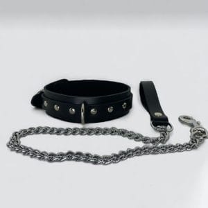 bondage collar and chain