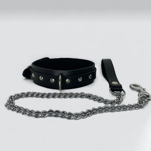 bondage collar and chain