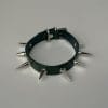 Genuine Italian leather spiked BDSM collar for subs